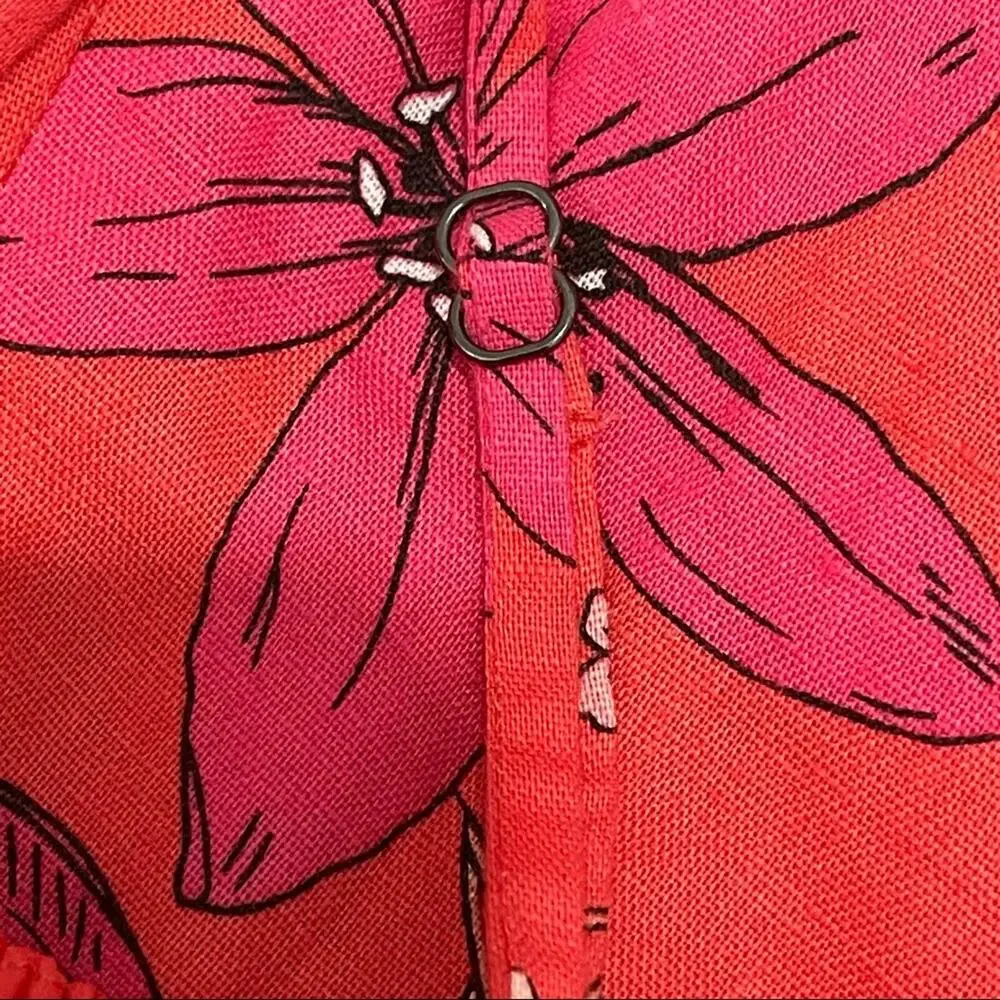 Banana Republic Floral Linen Blend Jumpsuit Size 2 NWOT